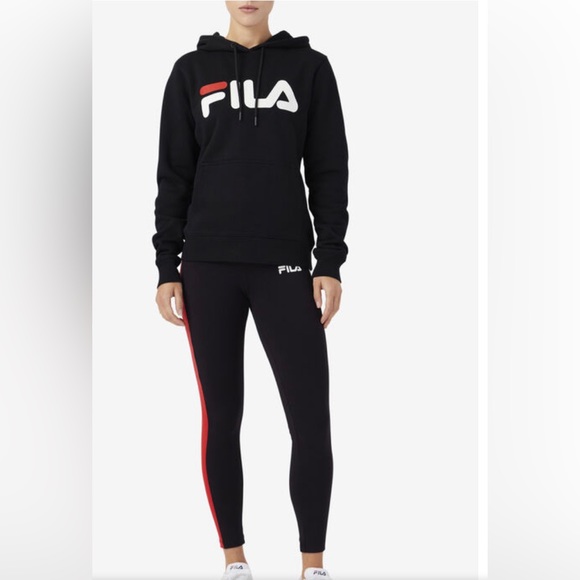 Fila Lucy Hoodie, Black Color, Size Medium - Picture 3 of 11